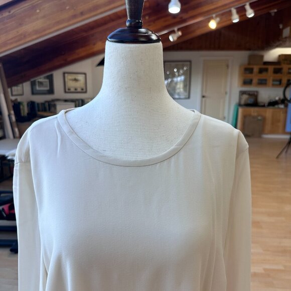 Brunello Cucinelli Layered Long Sleeve Silk Stop XXL - Picture 5 of 10